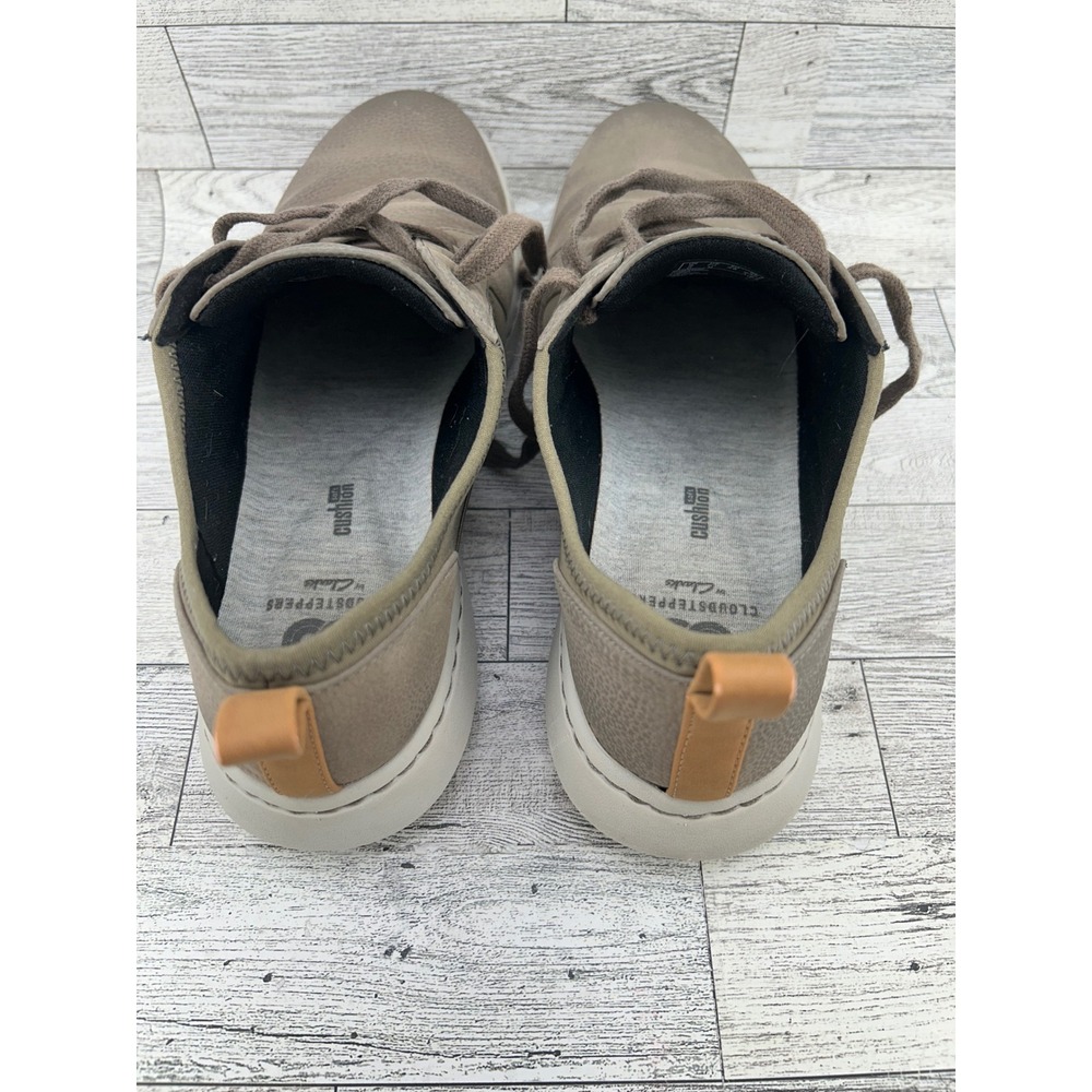 Clarks Cloudsteppers Women Sneakers Taupe Leather Lace Up Casual Comfort Sz 7.5M - Picture 11 of 14